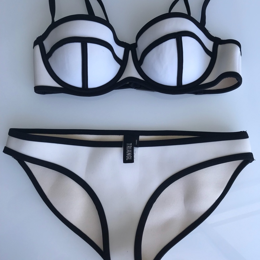 TRIANGL white bikini swimsuit size S!!!